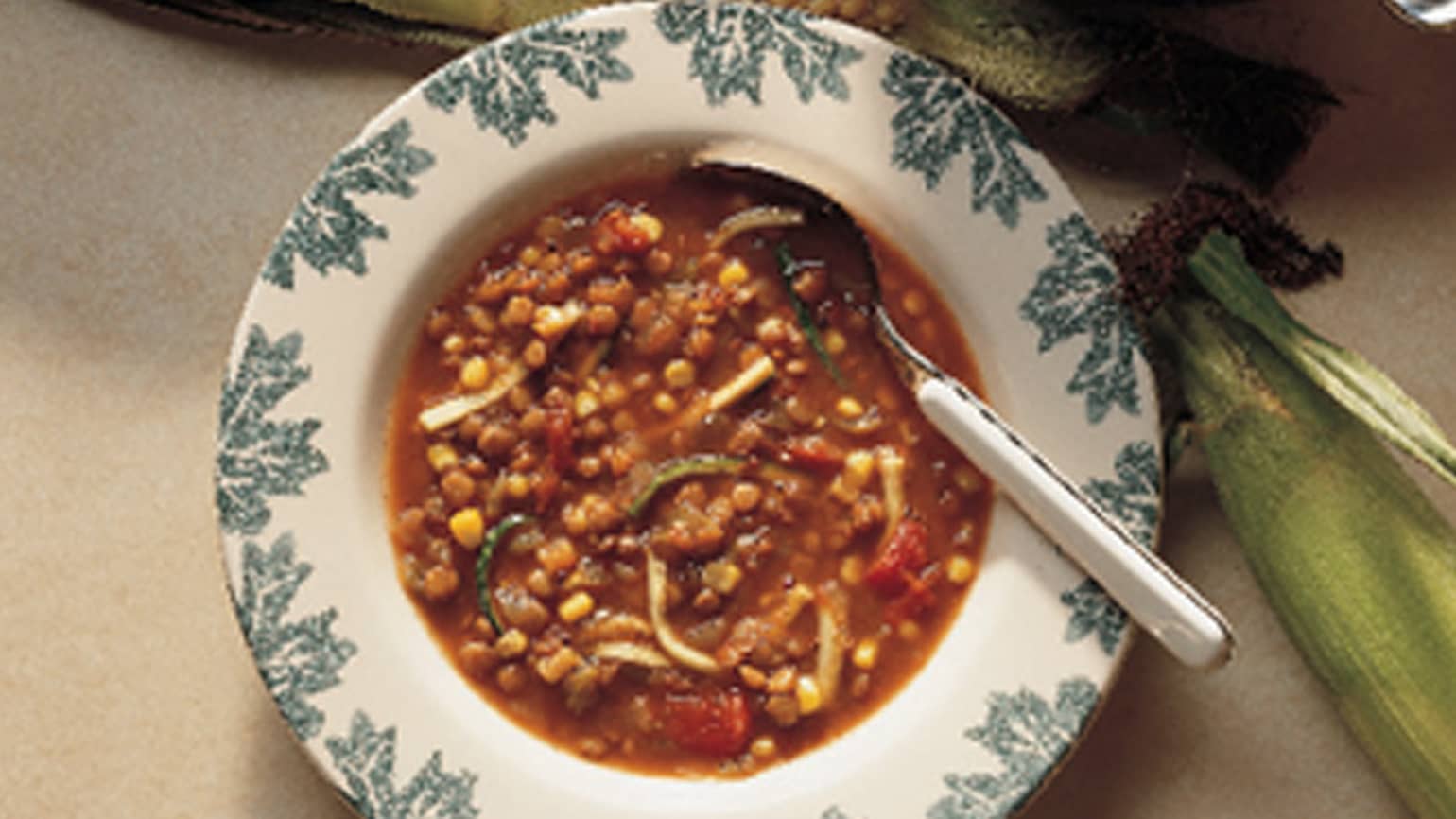 Grønnsakssuppe med linser